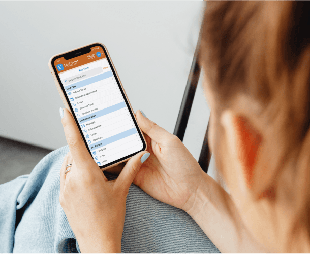 MyChart Application on Mobile